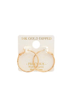 14K Gold Dipped Hoop Earring image 0