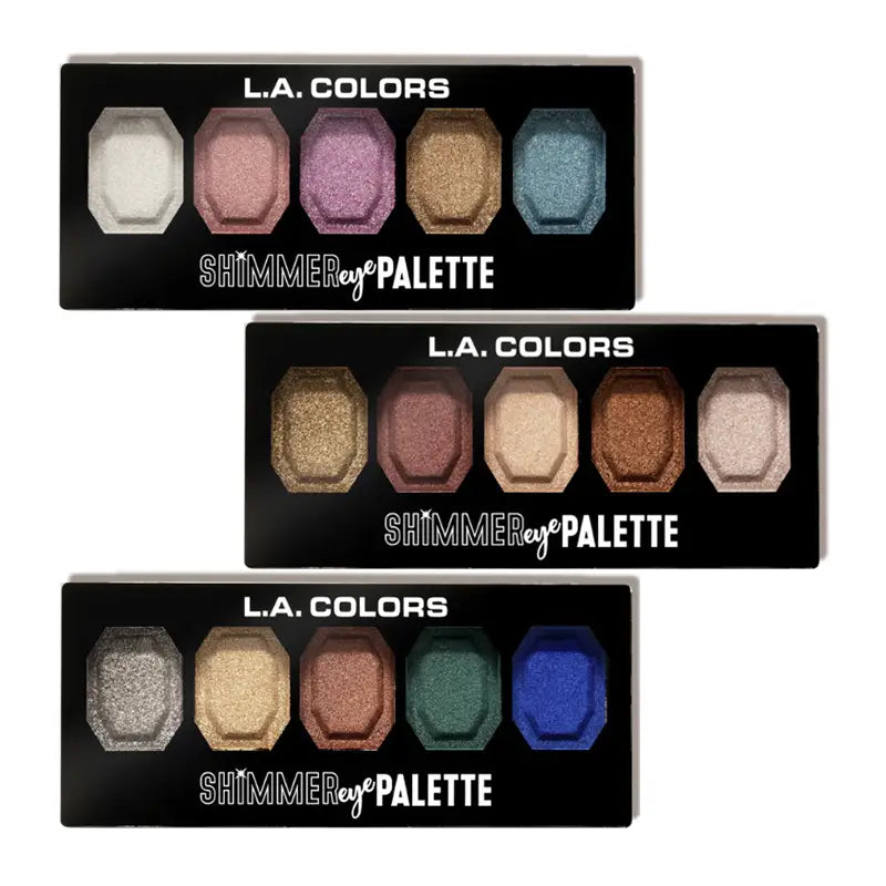 L.A. Colors Shimmer Eye Palette Display image 1