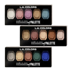 L.A. Colors Shimmer Eye Palette Display image 1