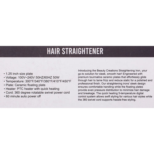 Beauty Creations Hair Straightener Rose Gold image 1