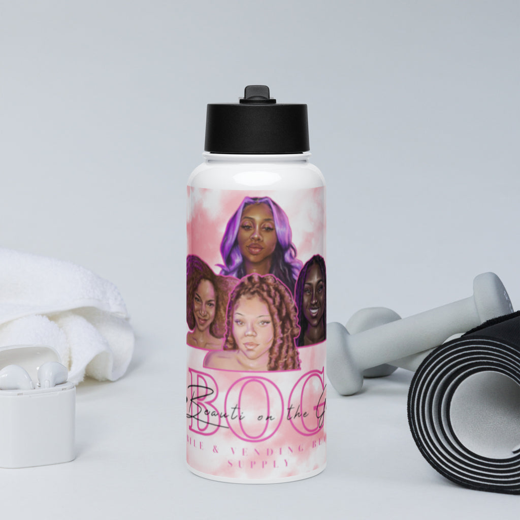 BOG Stainless Steel Water Bottle With A Straw Lid image 3
