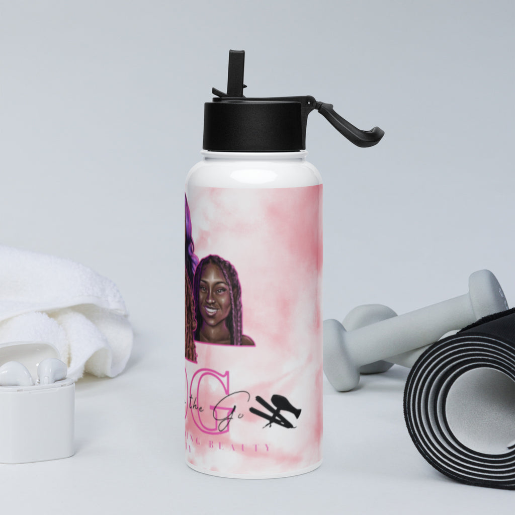 BOG Stainless Steel Water Bottle With A Straw Lid image 2