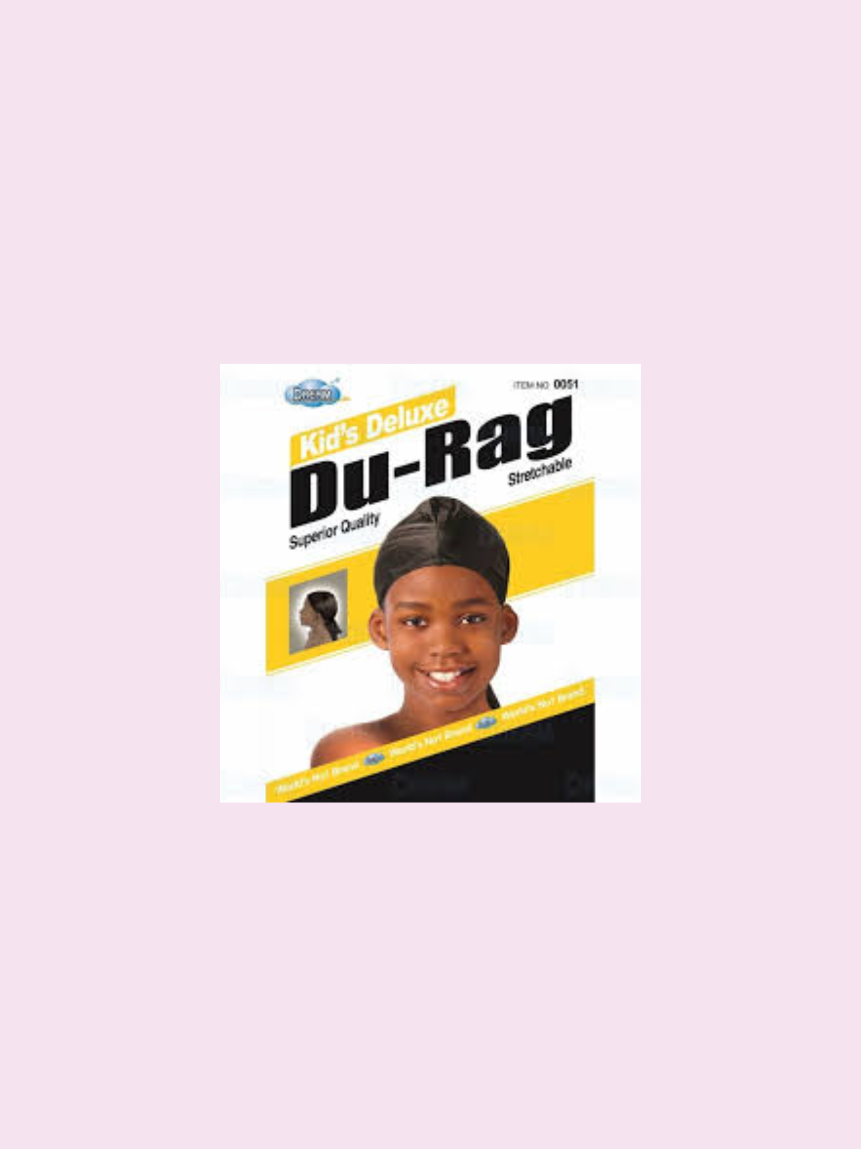 Kids Durag Black image 0