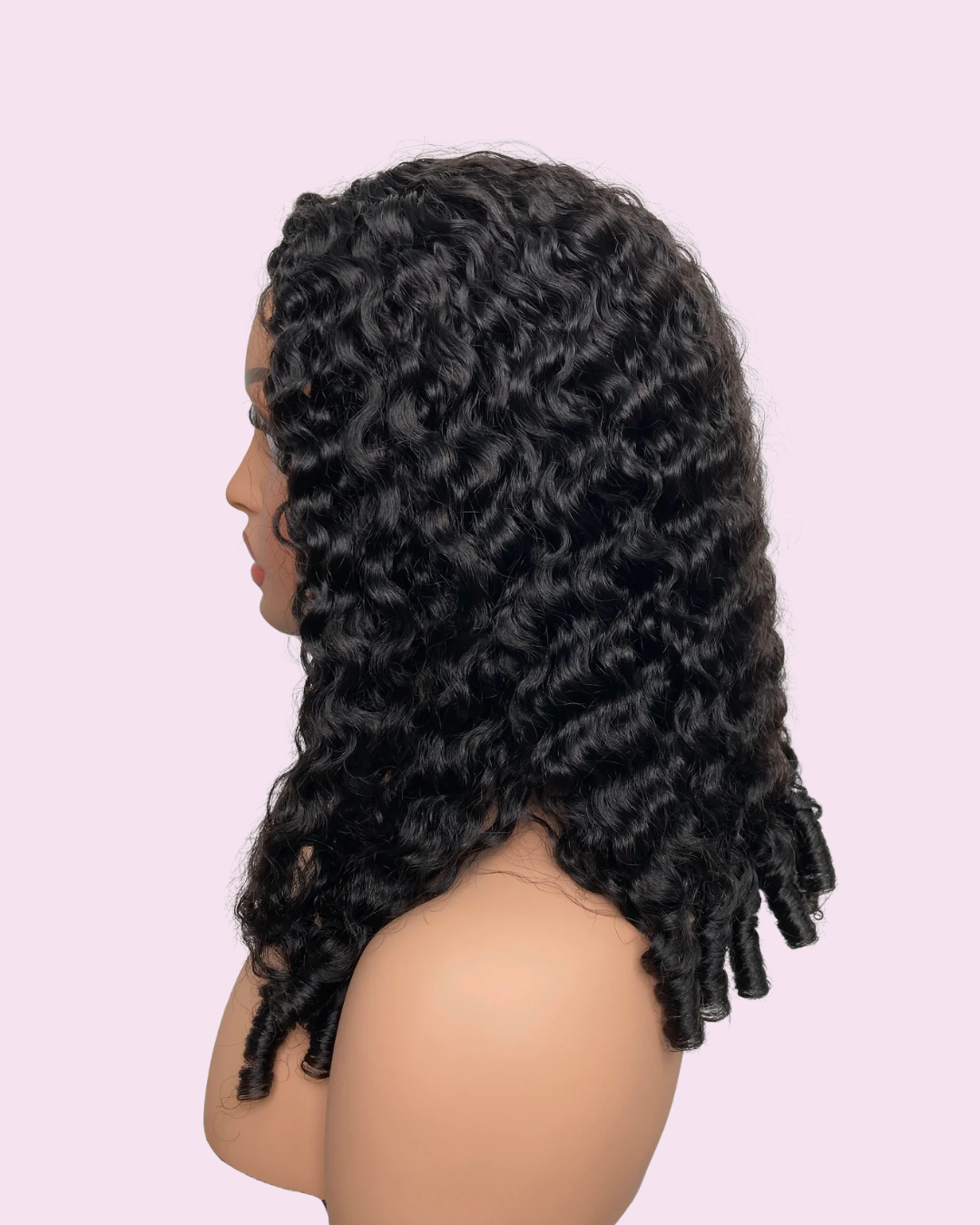 Burmese Curly Half Wig