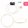 Stainless Steel Hoop Earrings Gold image 0