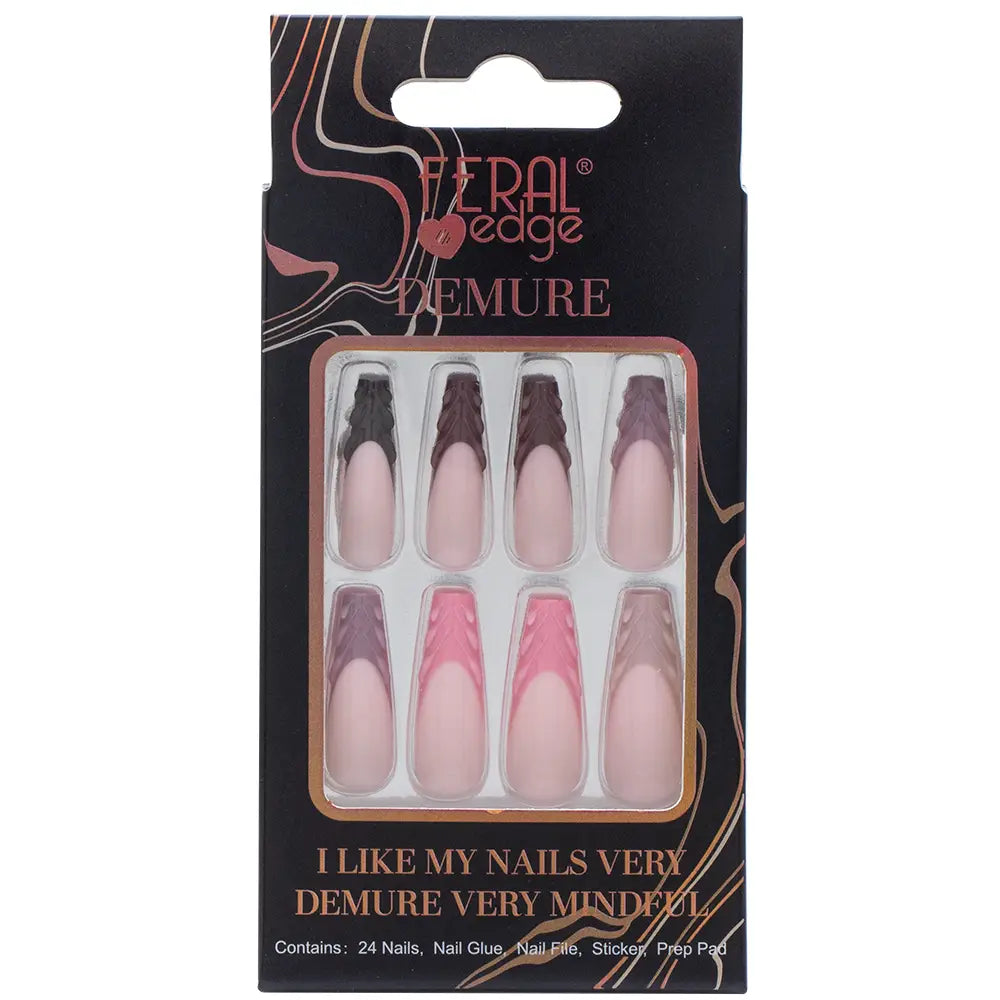 Feral Edge Demure DESIGN34 Press On Nail Decoration Set image 0