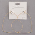 Thin Heart Shape Metal Earrings image 0