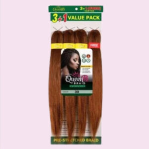 Wholesale Braiding Hair: 30-3+1 Packs of Queen B Braiding Hair