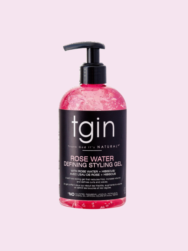 TGIN Rose Water Defining Styling Gel for Natural hair - Curls 13 Fl Oz