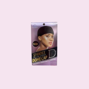 Black Spandex Dome Cap