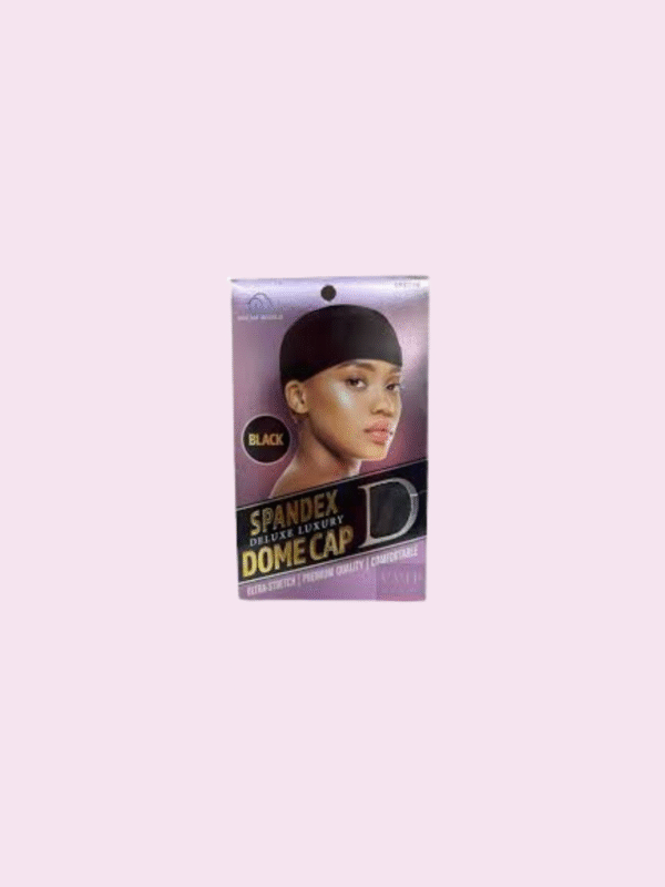 Black Spandex Dome Cap