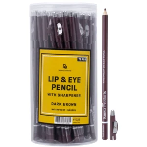 Dark Brown Lip and Eye Pencil With Sharpener