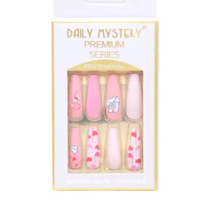 Daily Mystery Premium Series Hearts Design Press On Nails